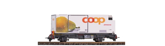 Bemo 2269125 - H0m - Containertragwagen Coop-Birne, RhB, Ep. VI